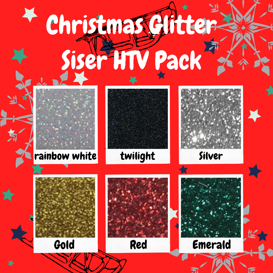 Christmas Glitter Siser HTV Pack