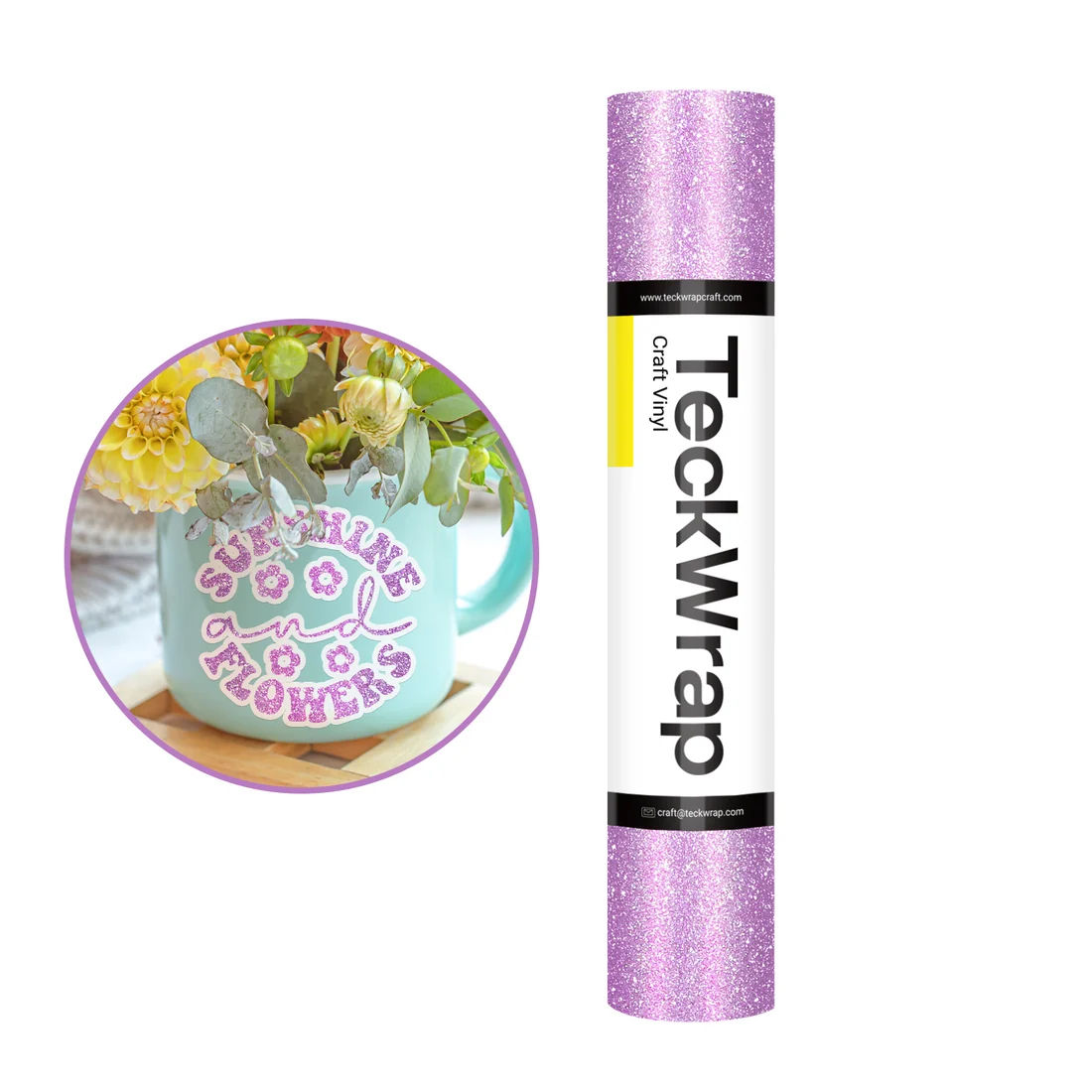 Mauve Pink burst glitter teckwrap self adhesive