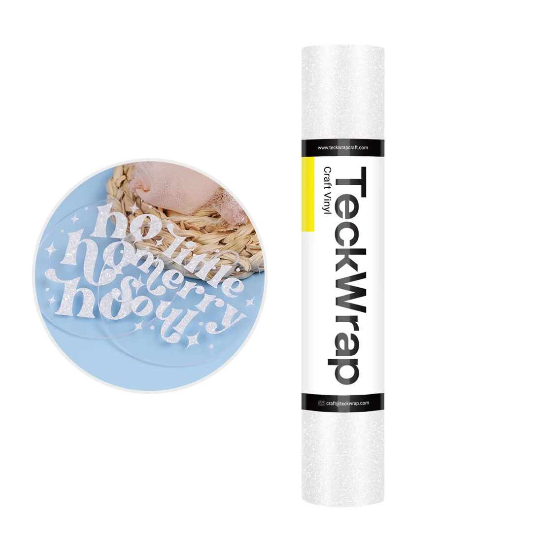 White burst glitter teckwrap self adhesive