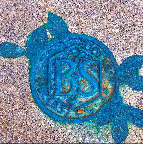 BS logo in floor