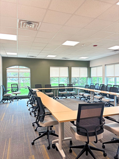 Horizon Health Orchard Park Interior Design Finishes- Biba Studio shows conference room