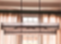 Crytsal chandelier and sheer curtains at Lewsiton Country Club dining room by the Biba Studio