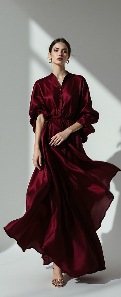 Burgundy Silk Dance