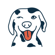 Cartoon image of dalmation winking