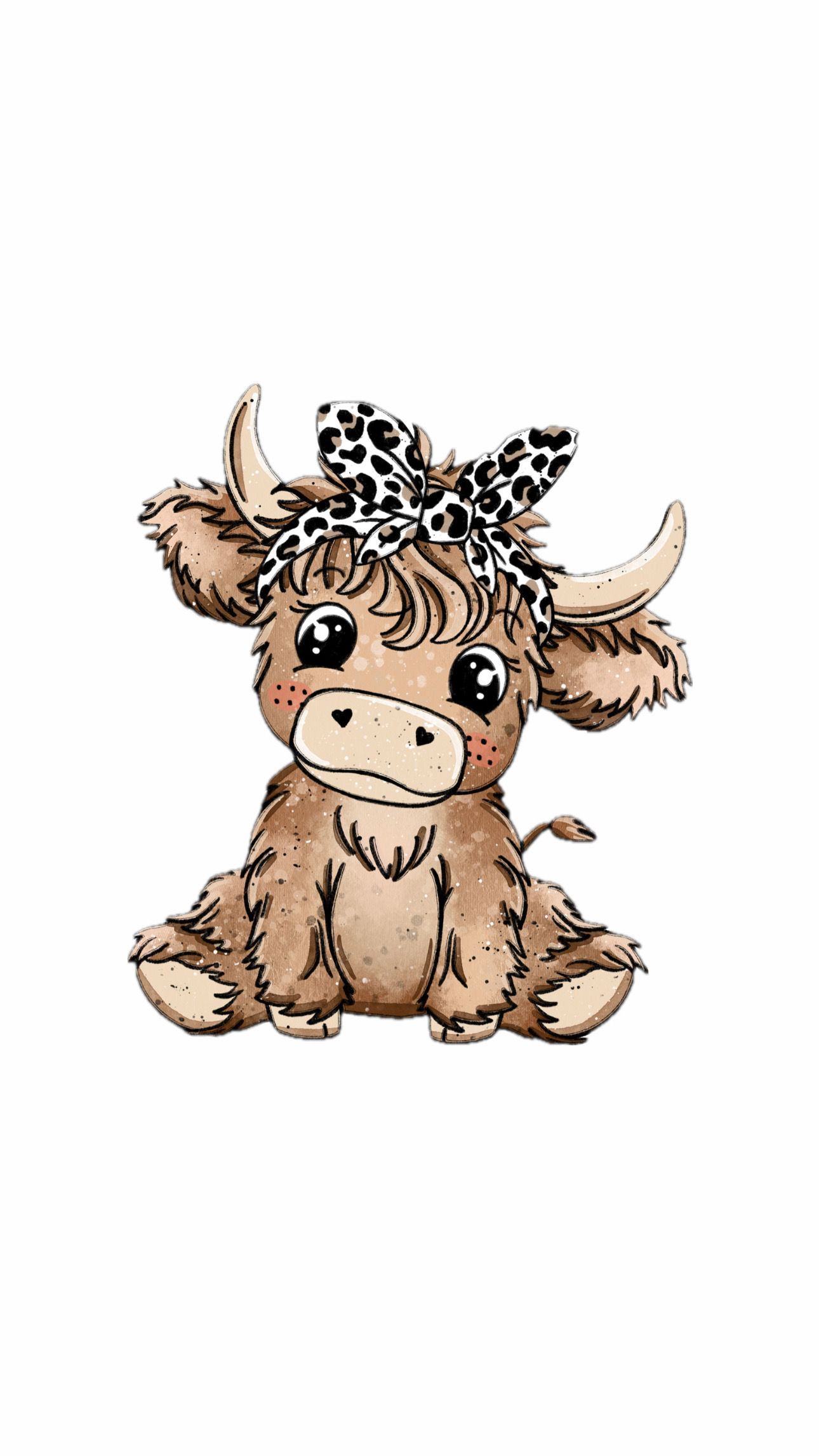 Bügelbild Highland Leo