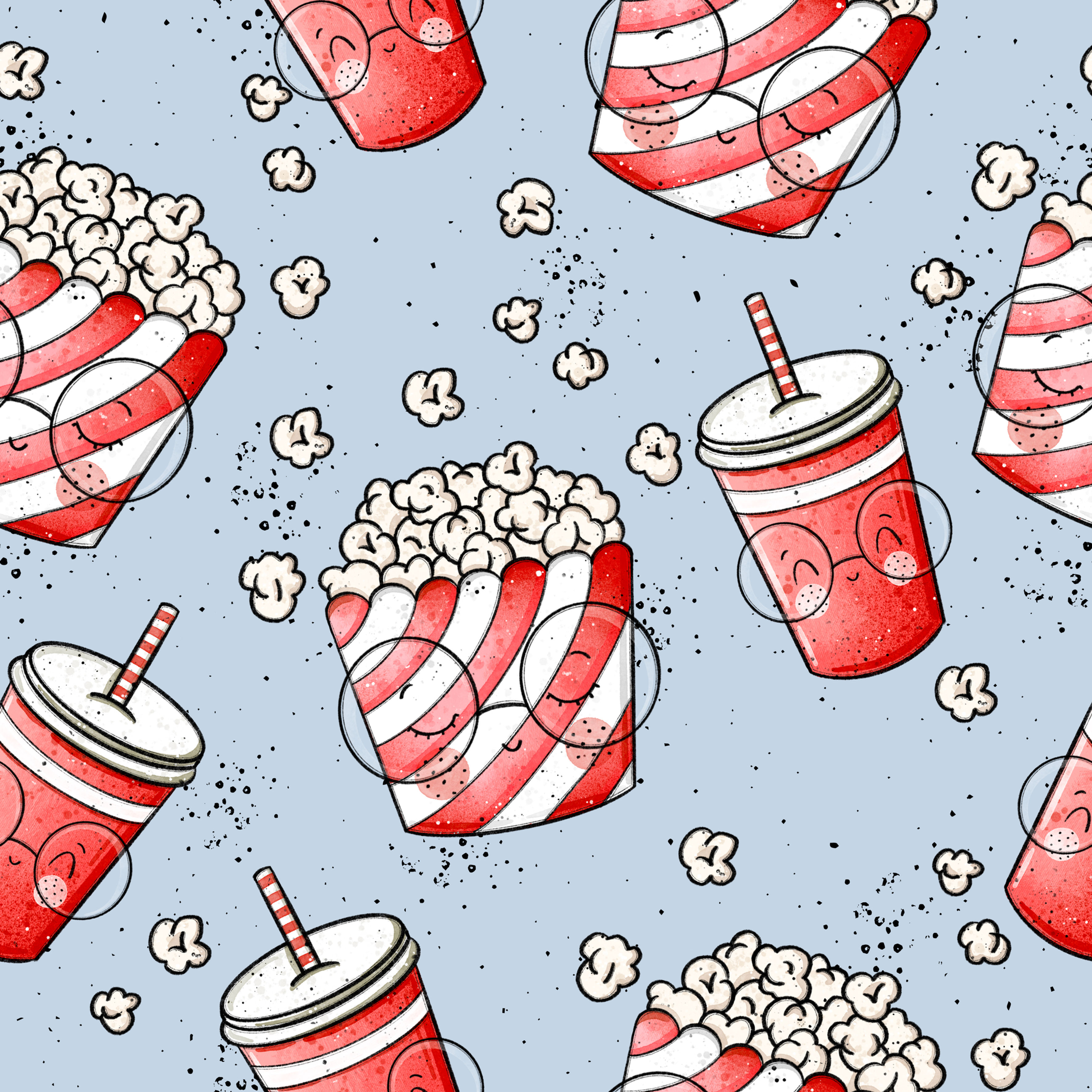 Vorbestellung Popcorn blau 