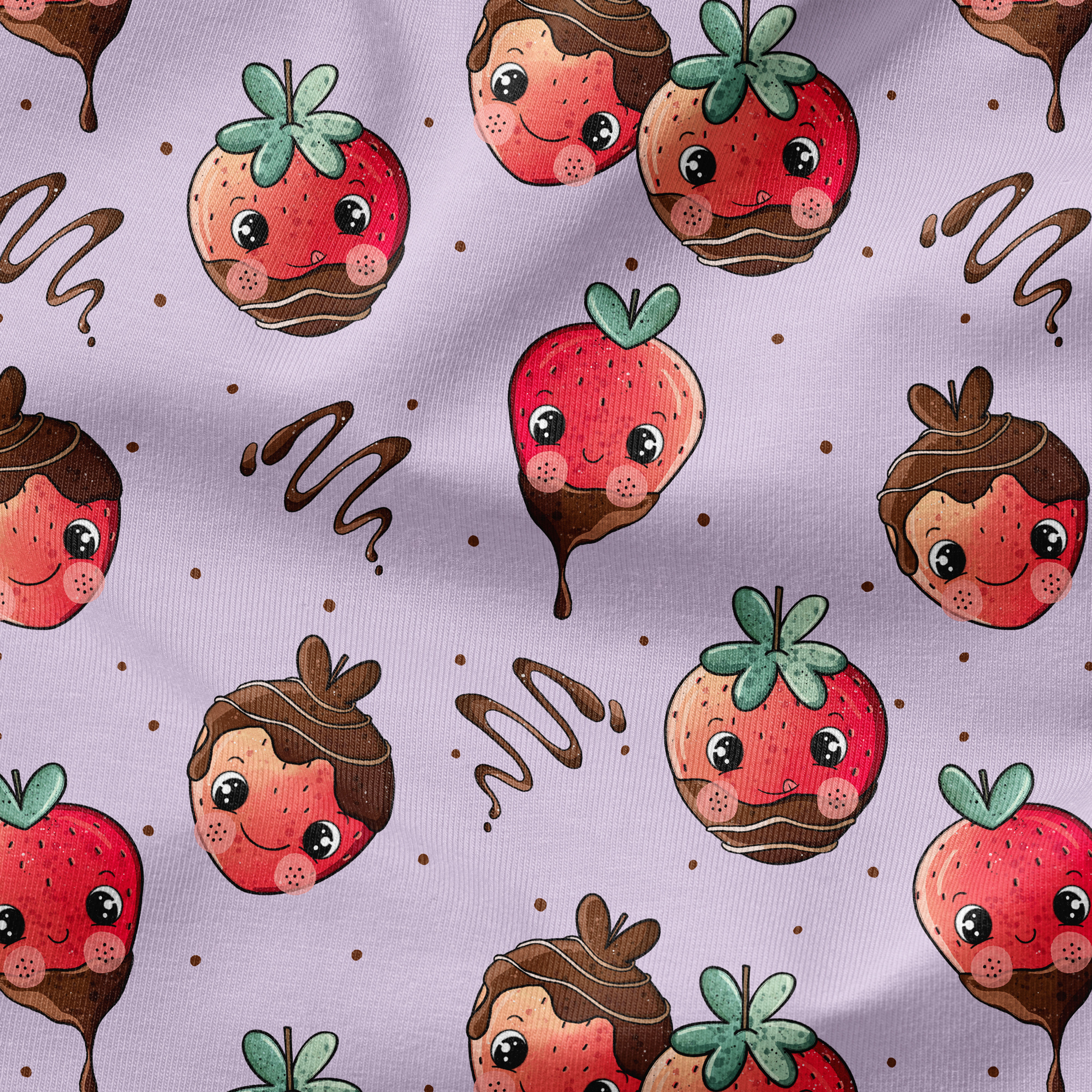 Lagerware Schokoerdbeere lila