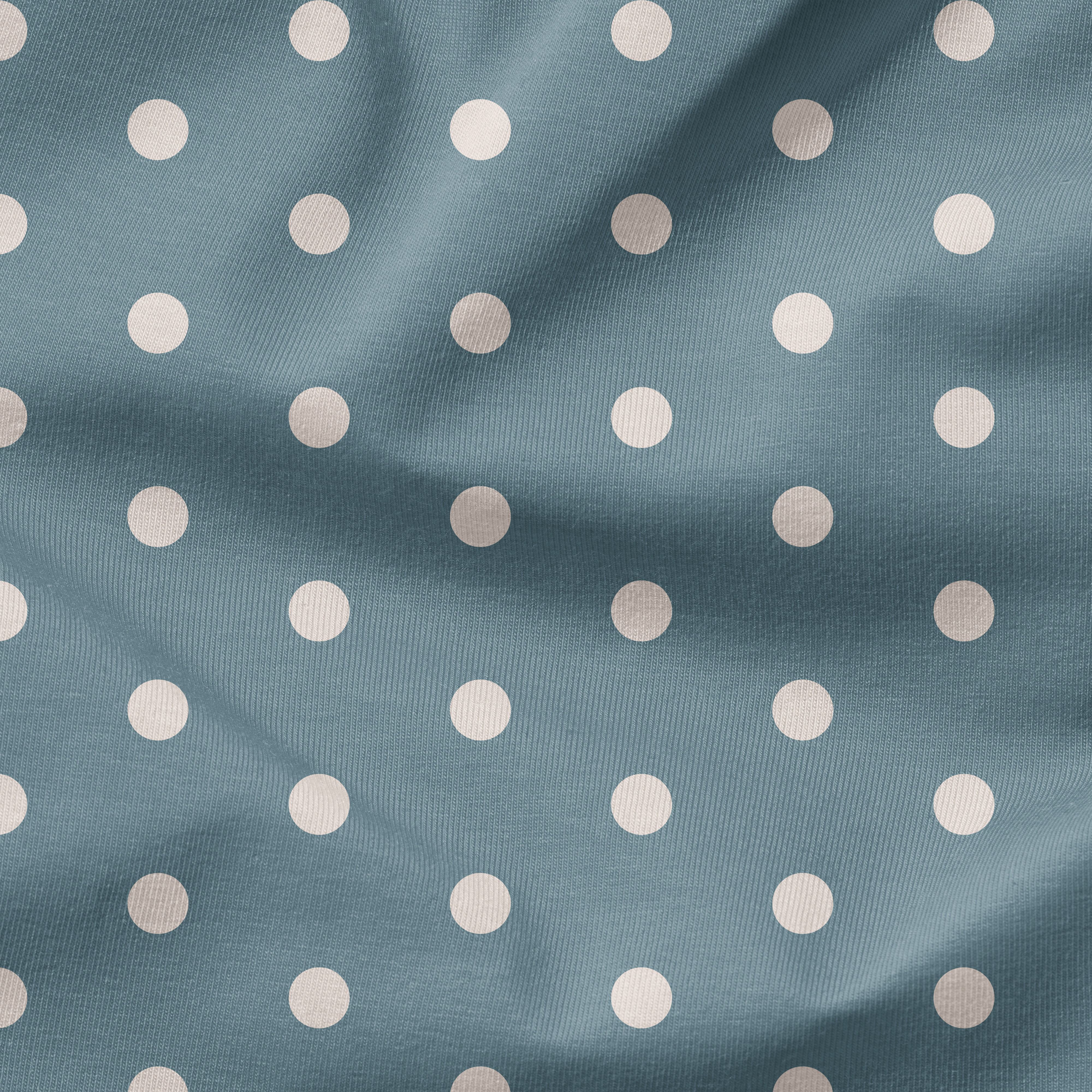Vorbestellung Musselin Punkte blau