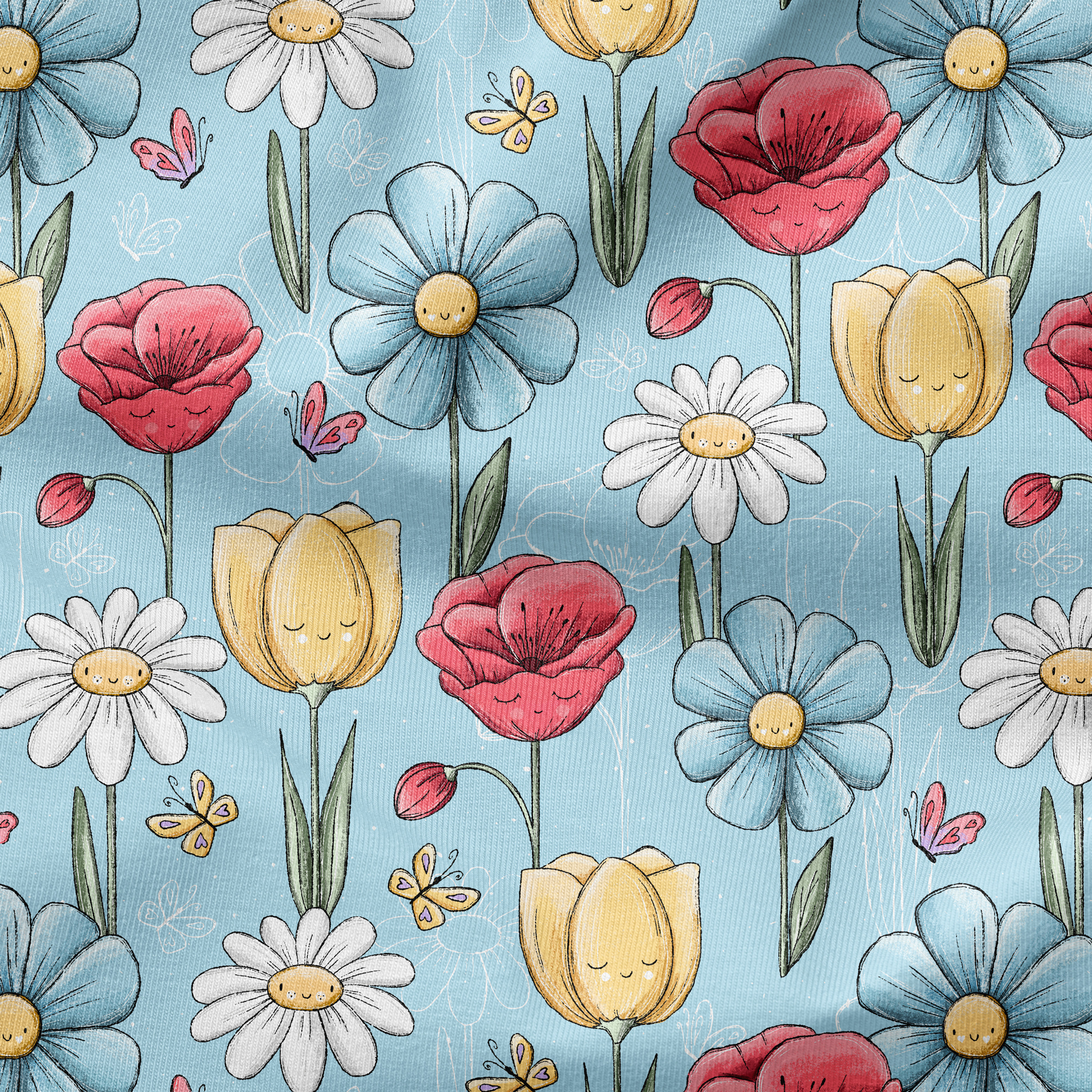 Vorbestellung Blumenliebe hellblau