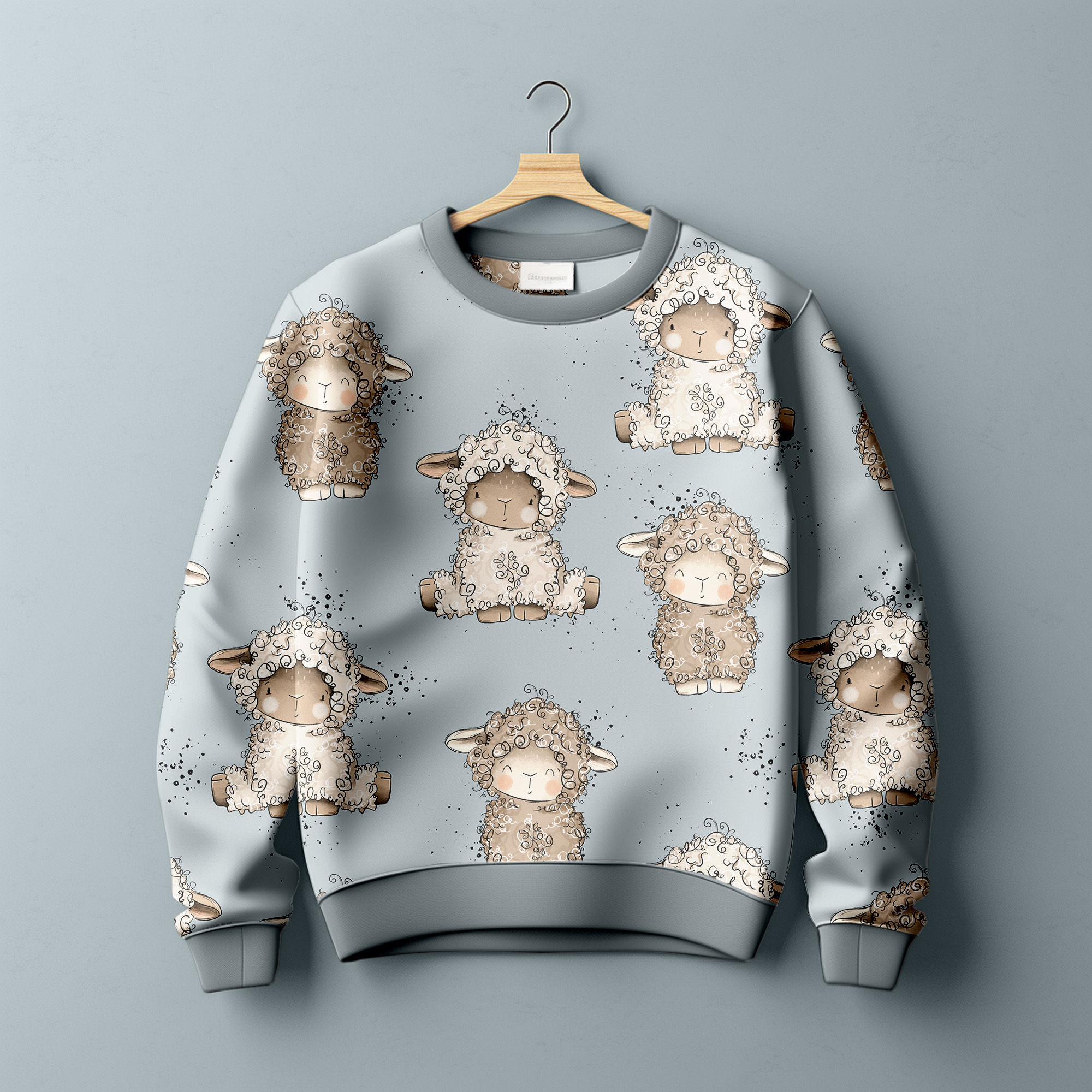 Set Lämmchen hellblau