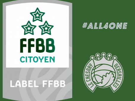 L’Entente décroche la 3ème étoile du label FFBB Citoyen !