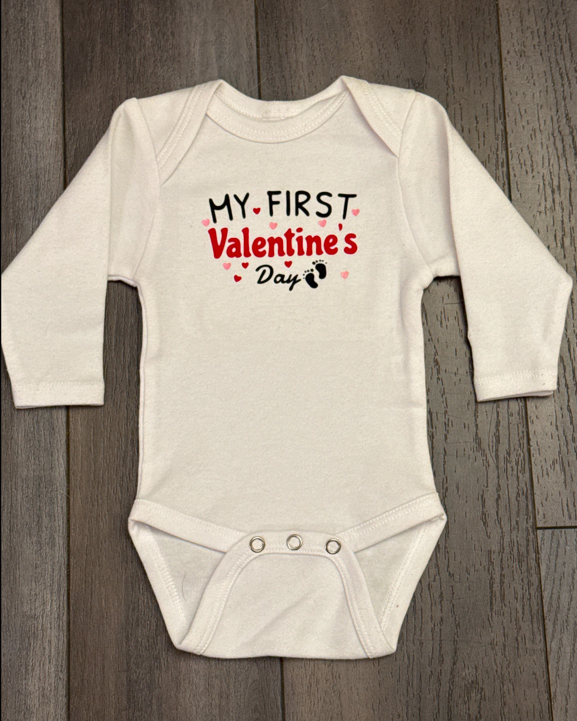 My First Valentine’s Day onesie