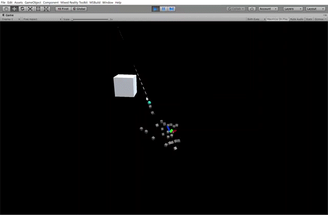 Unity MRTK Pinch and move.gif
