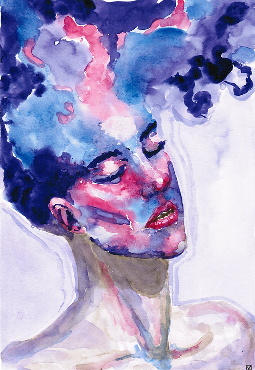 Connection with the Universe, Part I | Watercolor