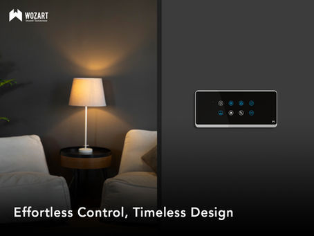 Wozart Touch Panel on the wall