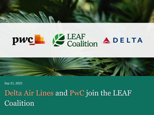 Delta Air Lines and PwC join the LEAF Coalition