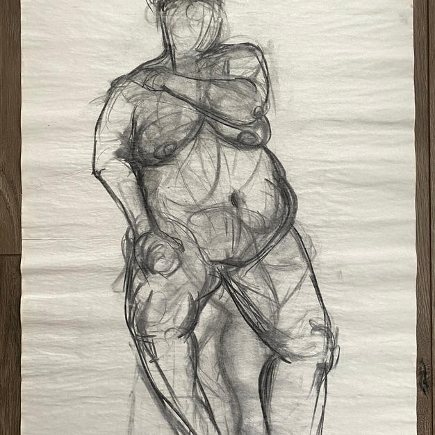 Nude on a Stool