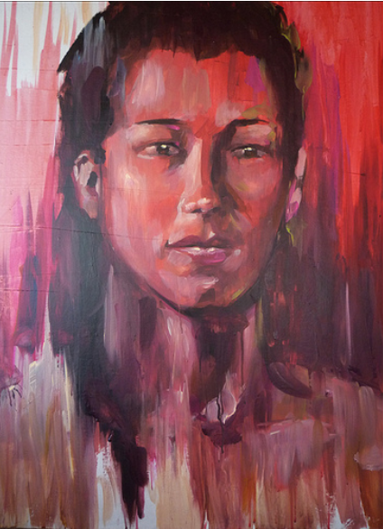 Mujer en Rojo
