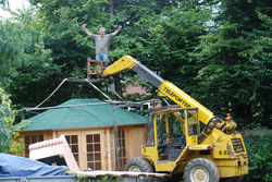 Moving of summerhouse