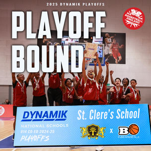 St. Clere's U14 Boys Basketball Team Makes Playoffs in Dynamik National Schools Competition Debut!