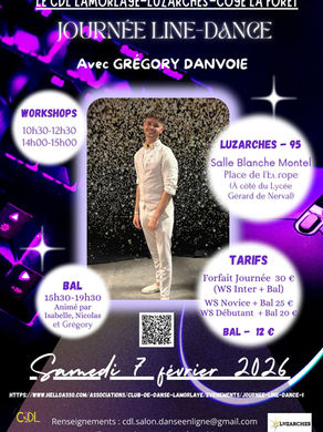 programme de la journée de danse en ligne organisée par le CDL