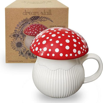 Mushroom Mug with Lid