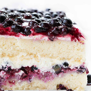 Cake Slice - Blueberry Shortcake