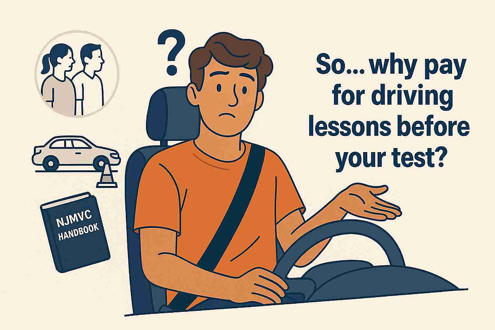 So... why pay for driving lessons before your test?