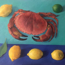 Crab and lemons