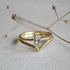 Gold Valley Engagement Set