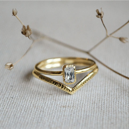 Bespoke Gold Engagement Ring Set