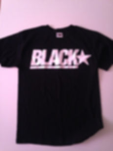 Black American Flag Star Tee