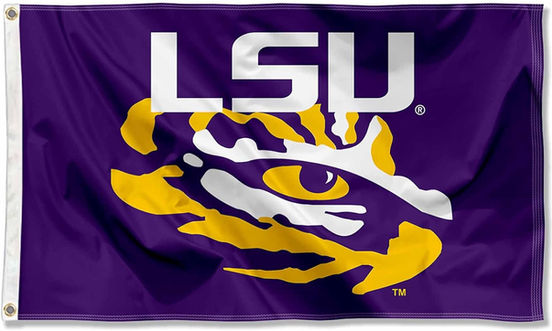 Louisiana State LSU Tigers Eye of the Tiger Flag