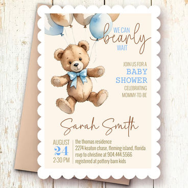 digital baby shower invitation