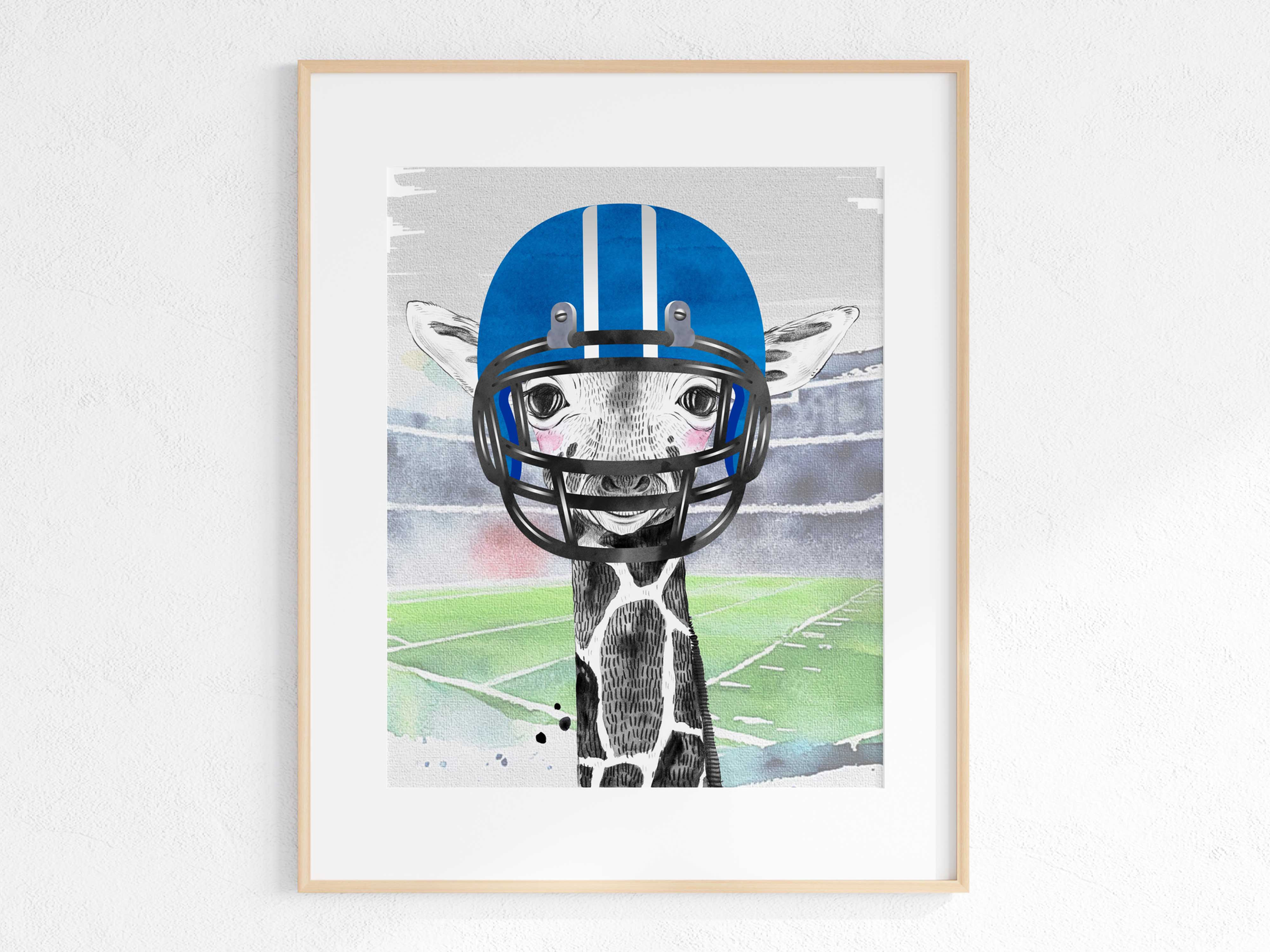 Game day in Lexington - animal print - giraffe - stadium