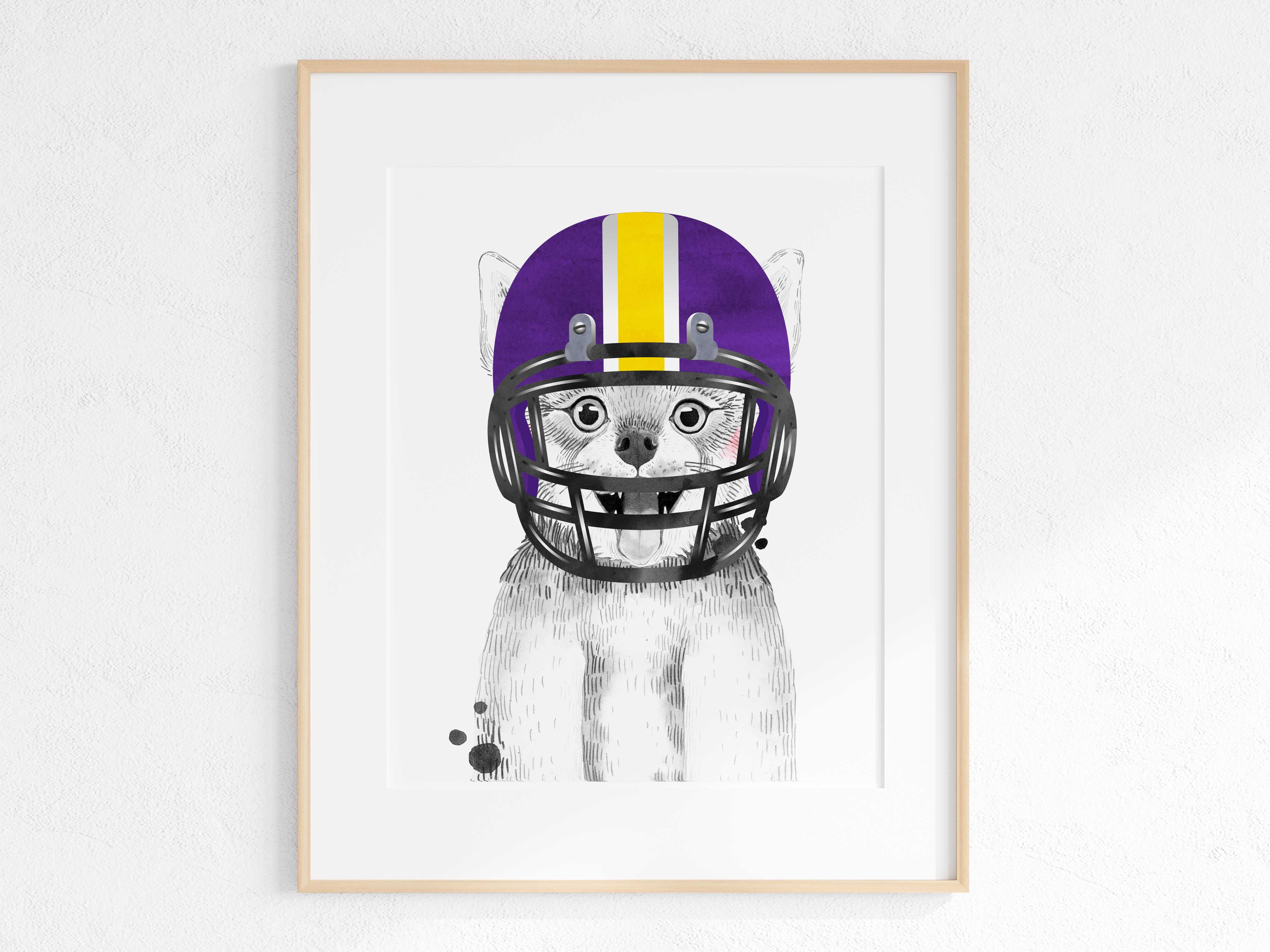Game day in Baton Rouge - animal print - wolf