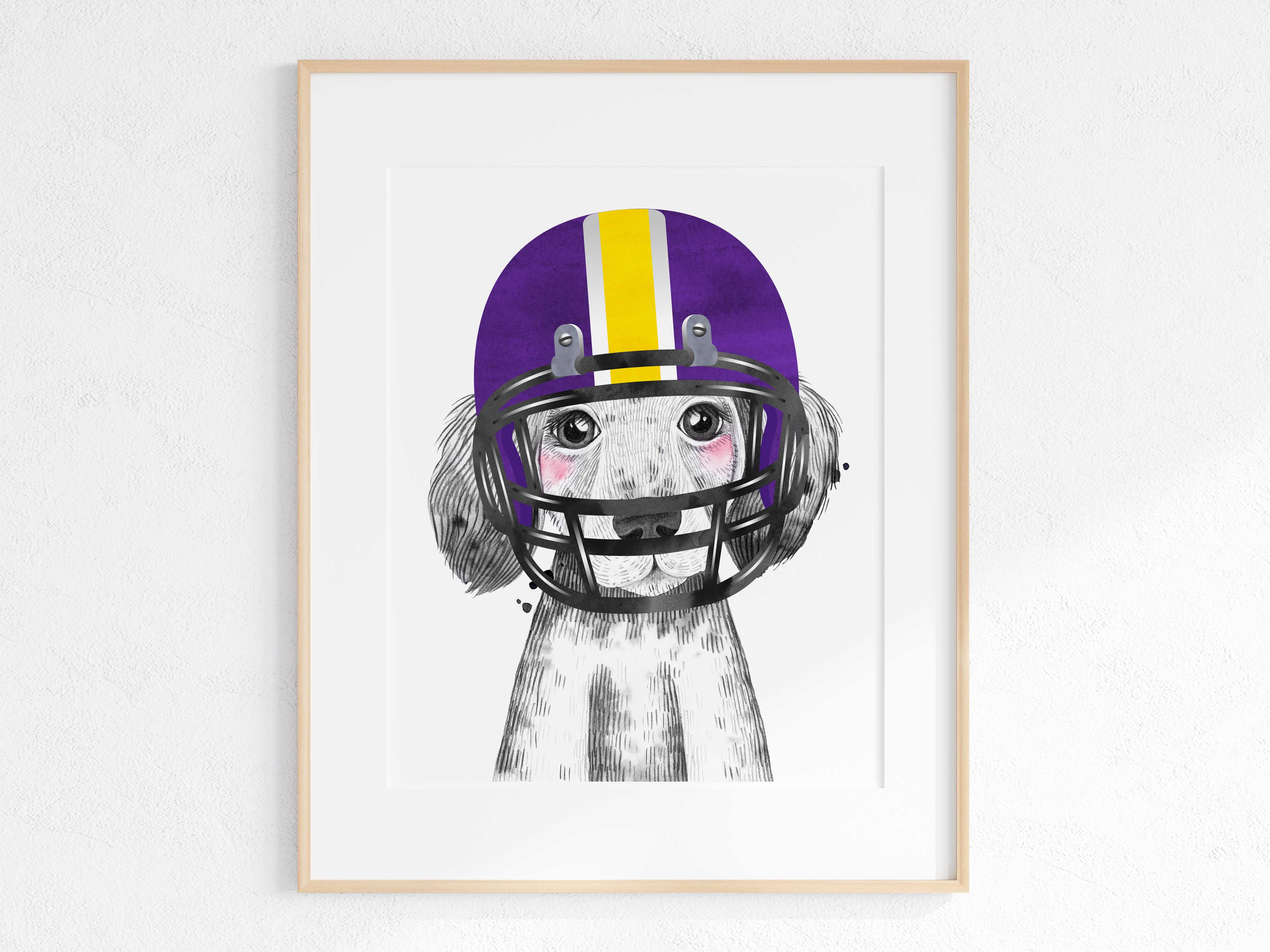 Game day in Baton Rouge - animal print - dog