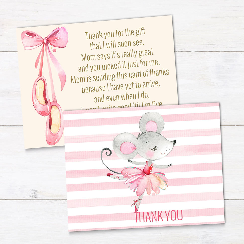 Thumbnail: Editable BALLERINA TUTU excited - Baby Shower - Invitation and Party Decor Set