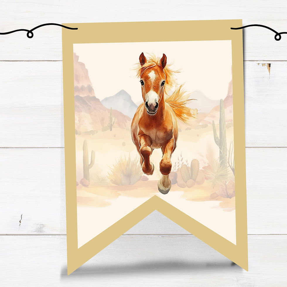 Thumbnail: Editable WESTERN Rodeo BOY - 1st Birthday - Invitation and Party Decor Set