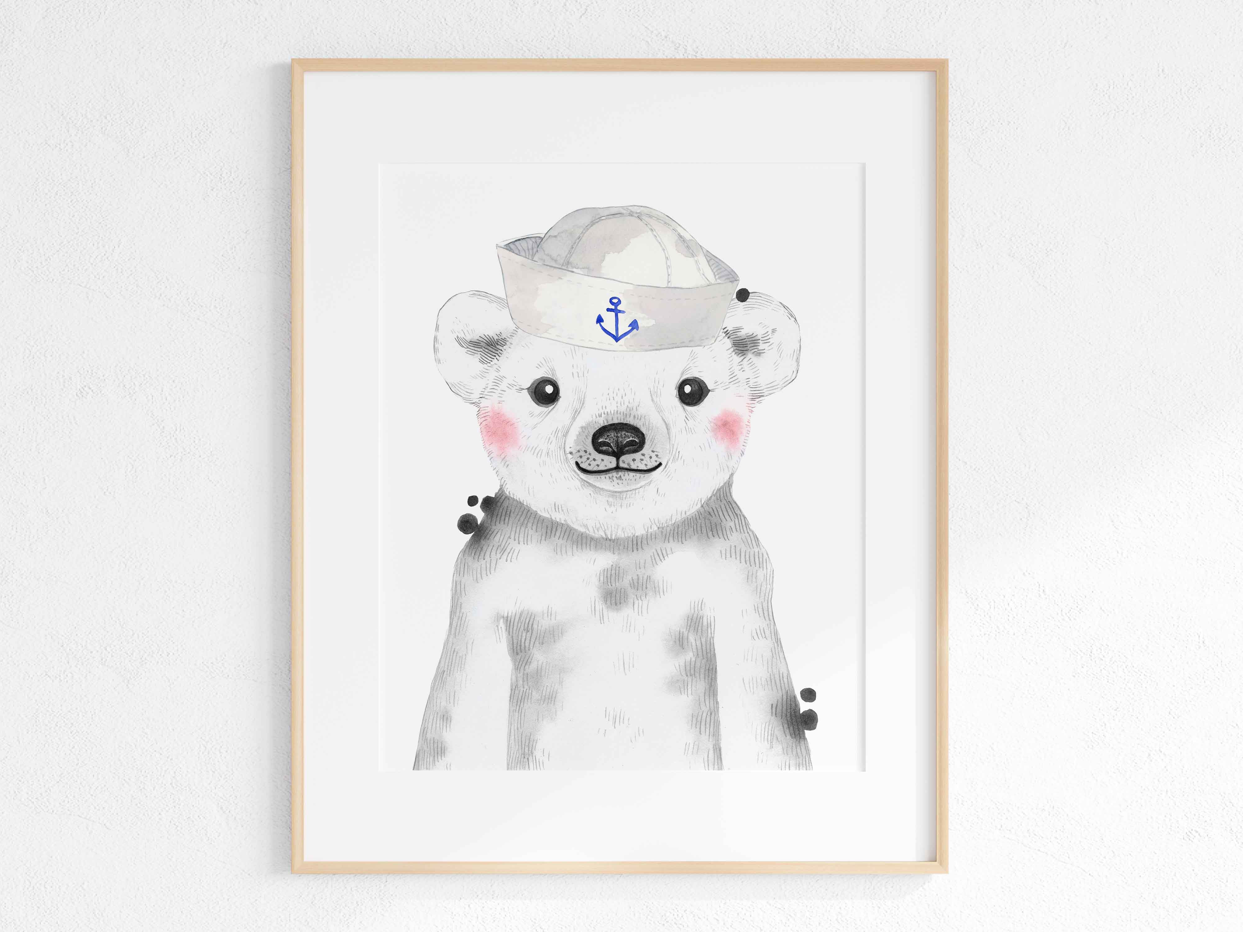 sailor - animal print - polar bear
