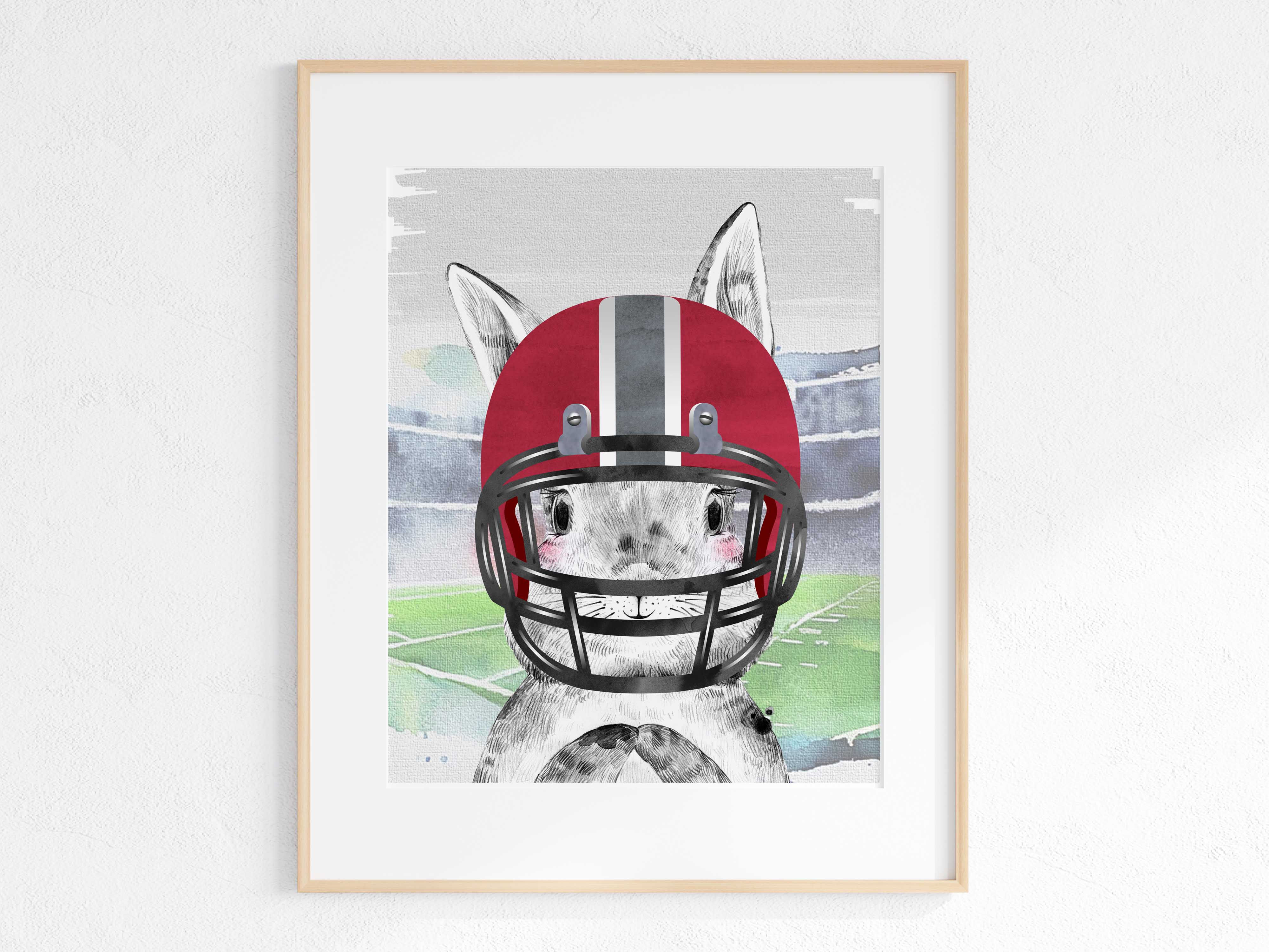 Game day in Starkville - animal print - bunny - stadium