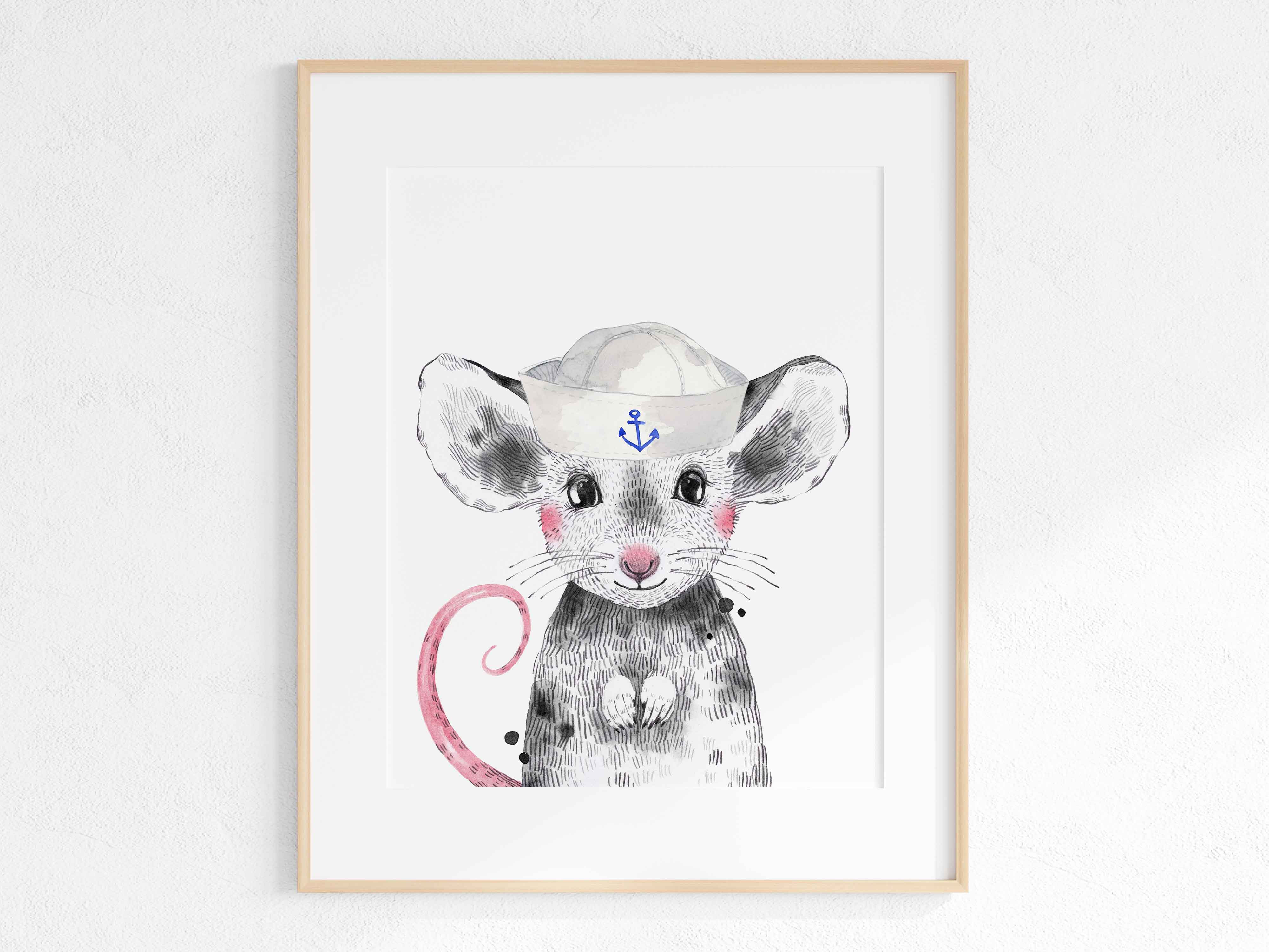 sailor - animal print - mouse