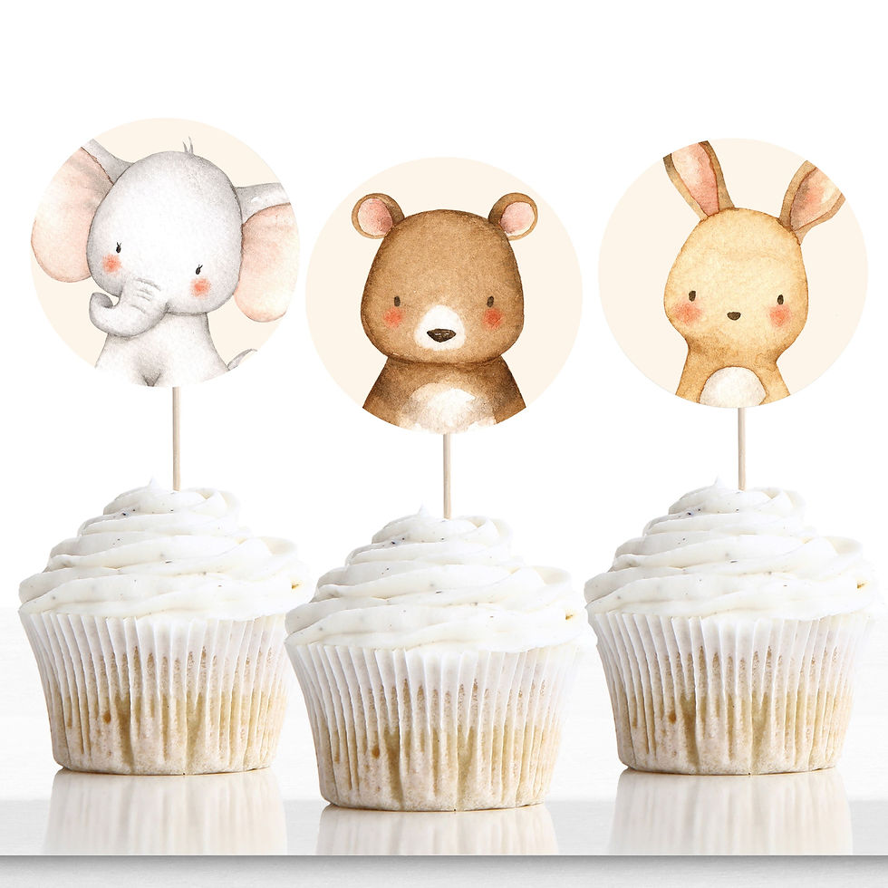 Thumbnail: HOT AIR Balloon - 1st Birthday - Invitation and Party Decor Set