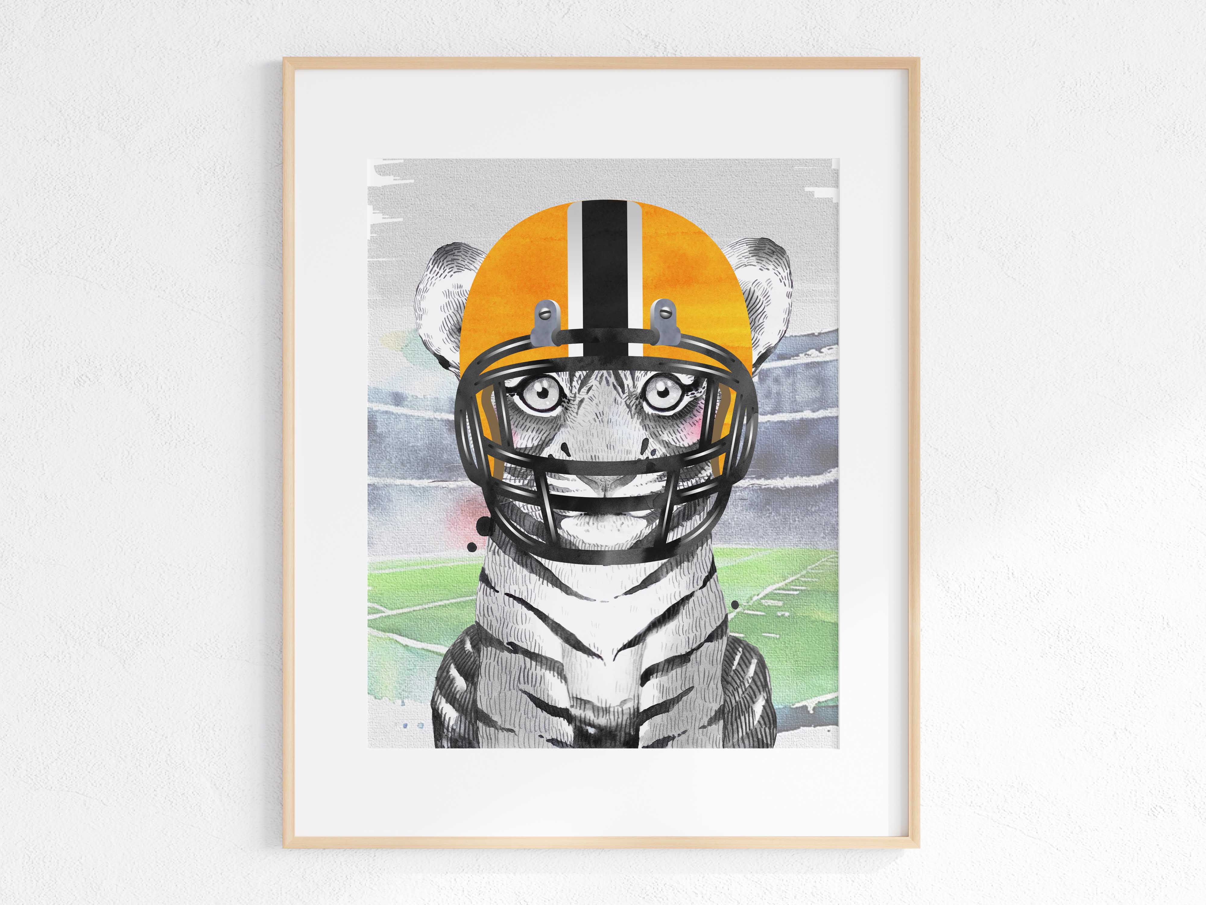 Game day in Nashville - animal print - tiger - stadium
