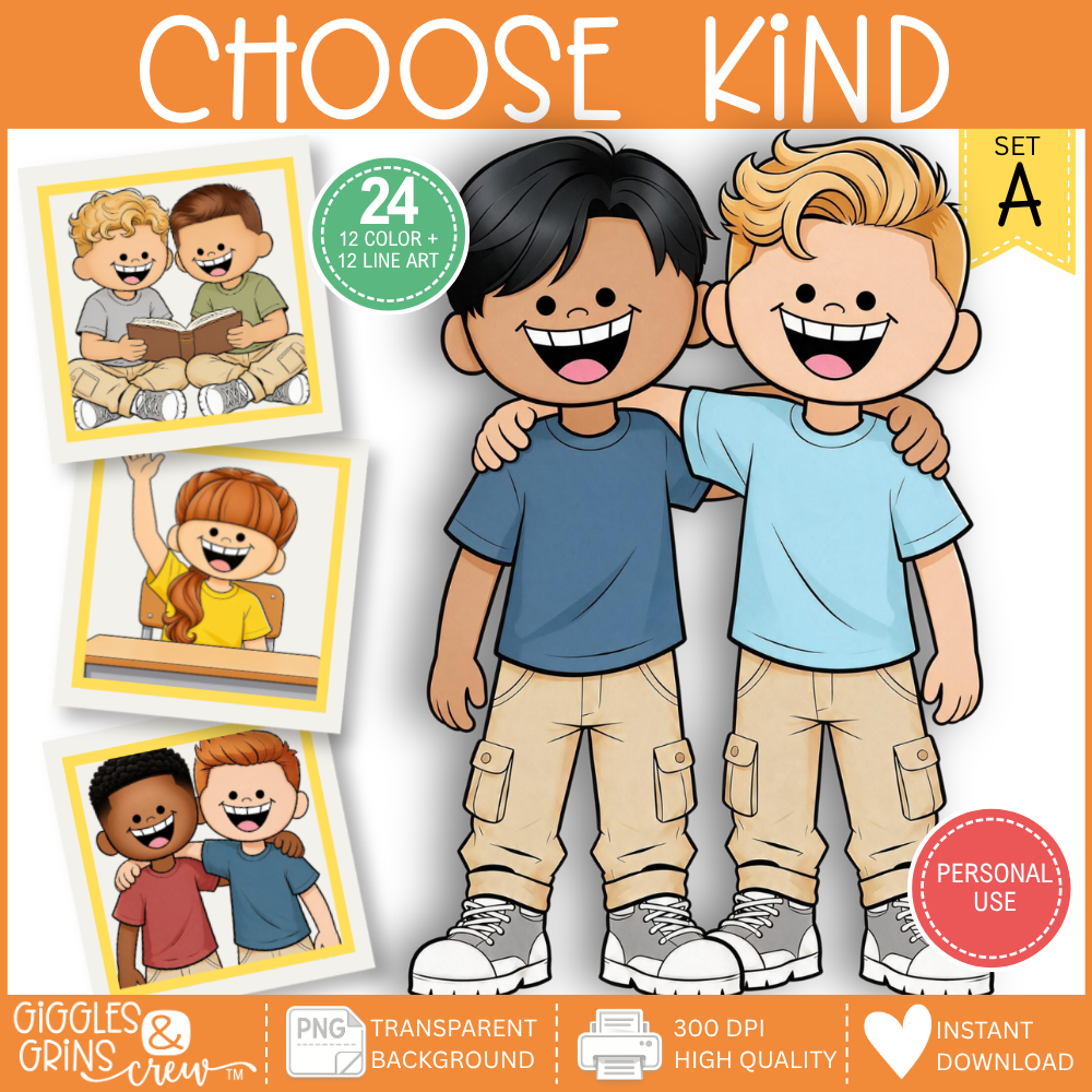 Choose Kind – Positive Behavior Clip Art