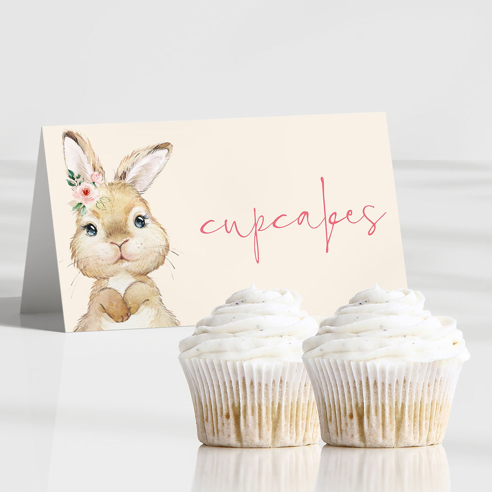 Thumbnail: Editable some BUNNY turns ONE - 1st Birthday - Invitation and Party Decor