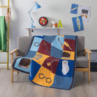 Soul & Lane Touch of Magic Lap Quilt - 50" x 60" | Quilted Throw for Girls and Boys