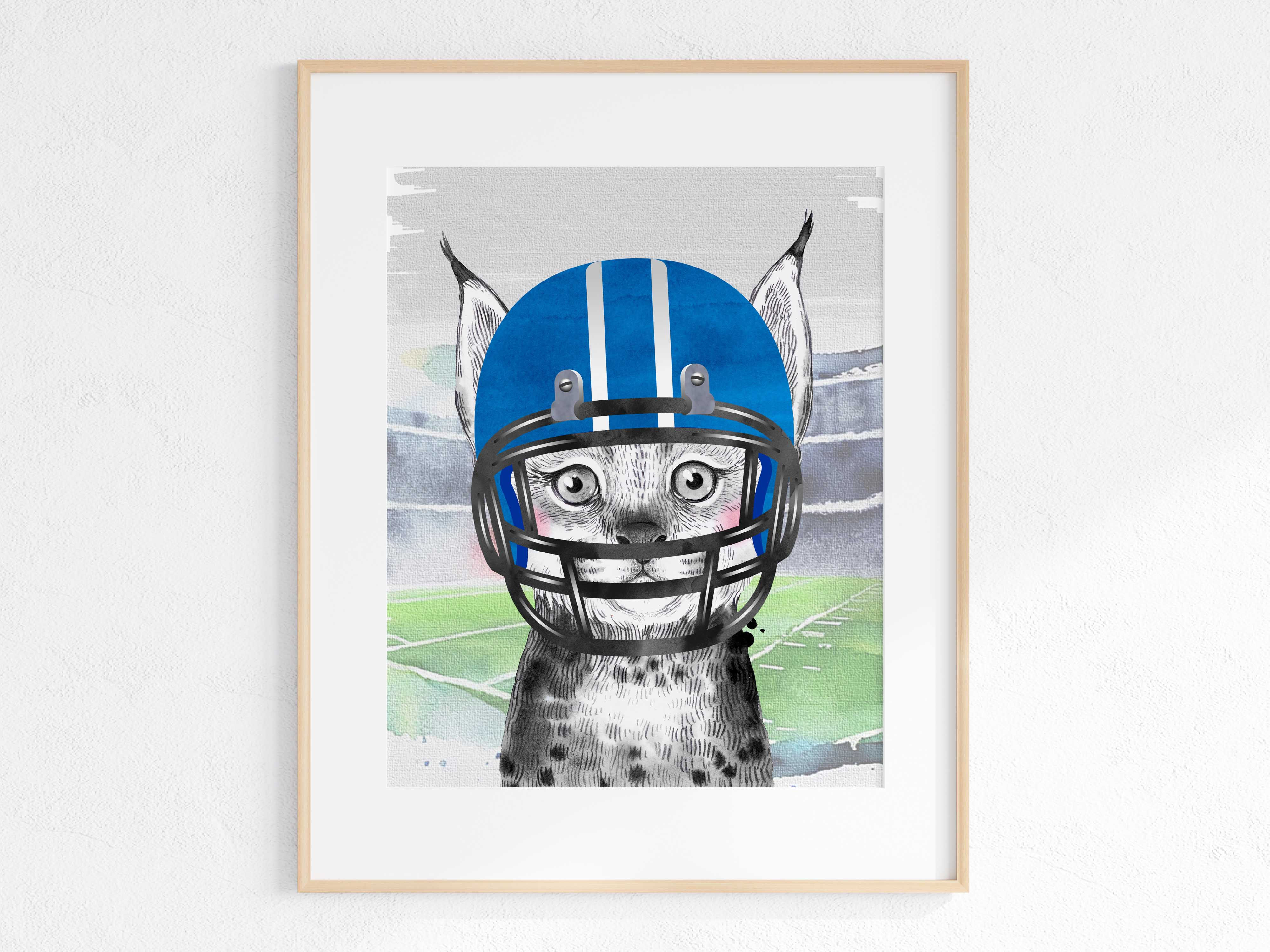 Game day in Lexington - animal print - bobcat - stadium