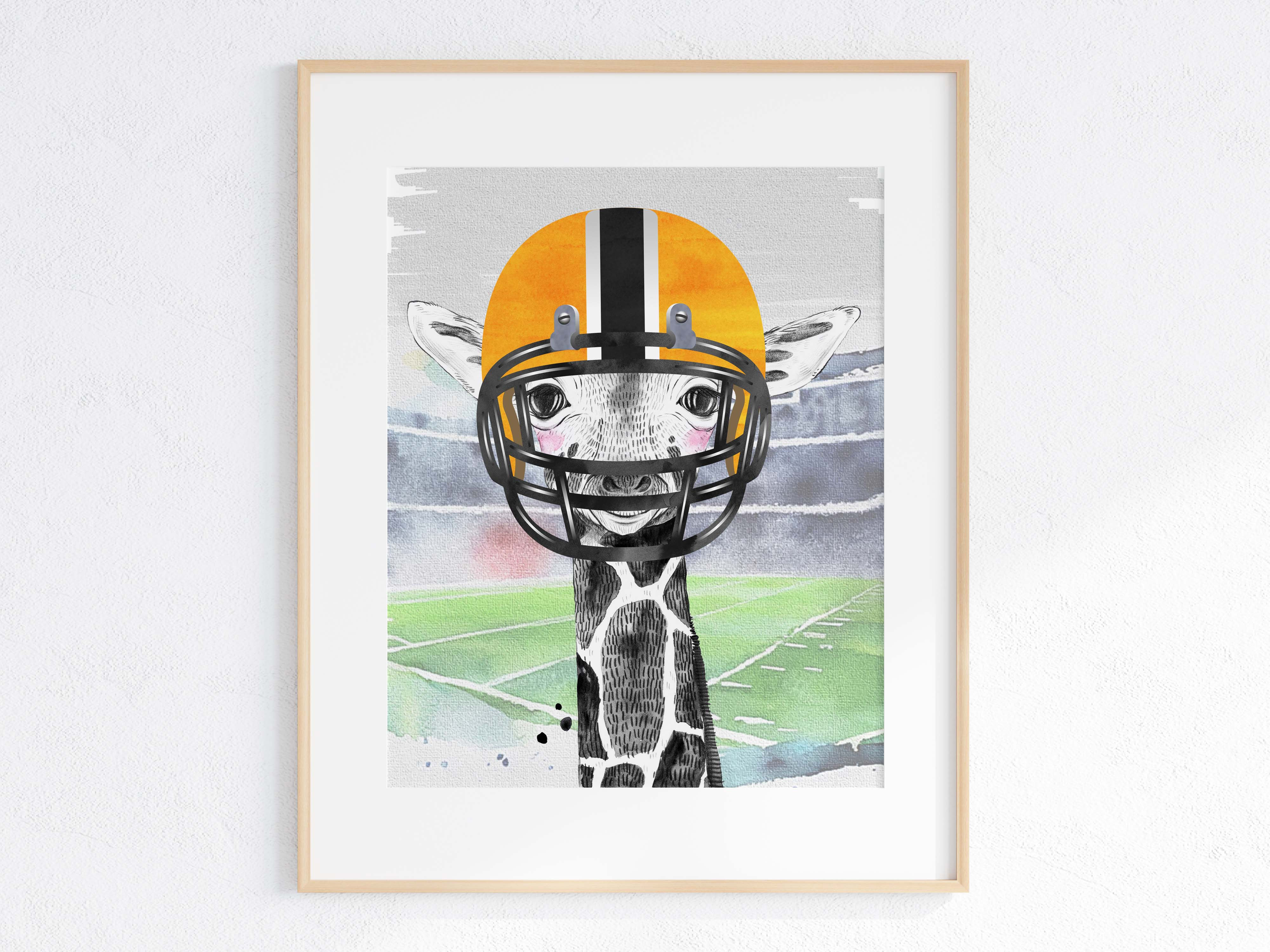 Game day in Nashville - animal print - giraffe - stadium