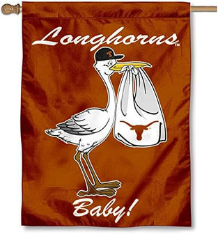 Texas Longhorns New Baby Born Banner Flag